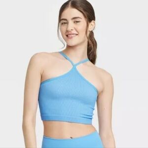Colsie Blue Halter Brami Size Women's Medium NEW with Tag